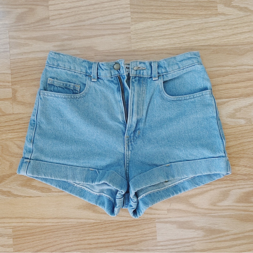 ❌SOLD❌ American Apparel 🇺🇸 High Rise Denim Cuffed Shorts
